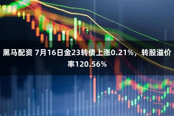 黑马配资 7月16日金23转债上涨0.21%，转股溢价率120.56%