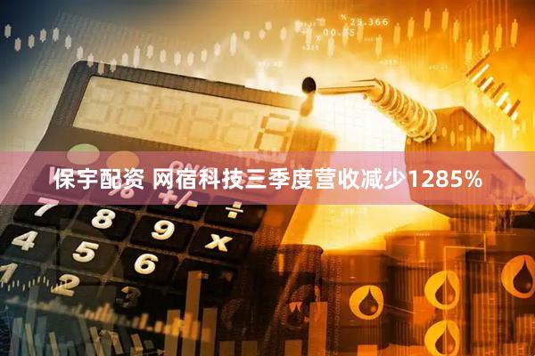 保宇配资 网宿科技三季度营收减少1285%
